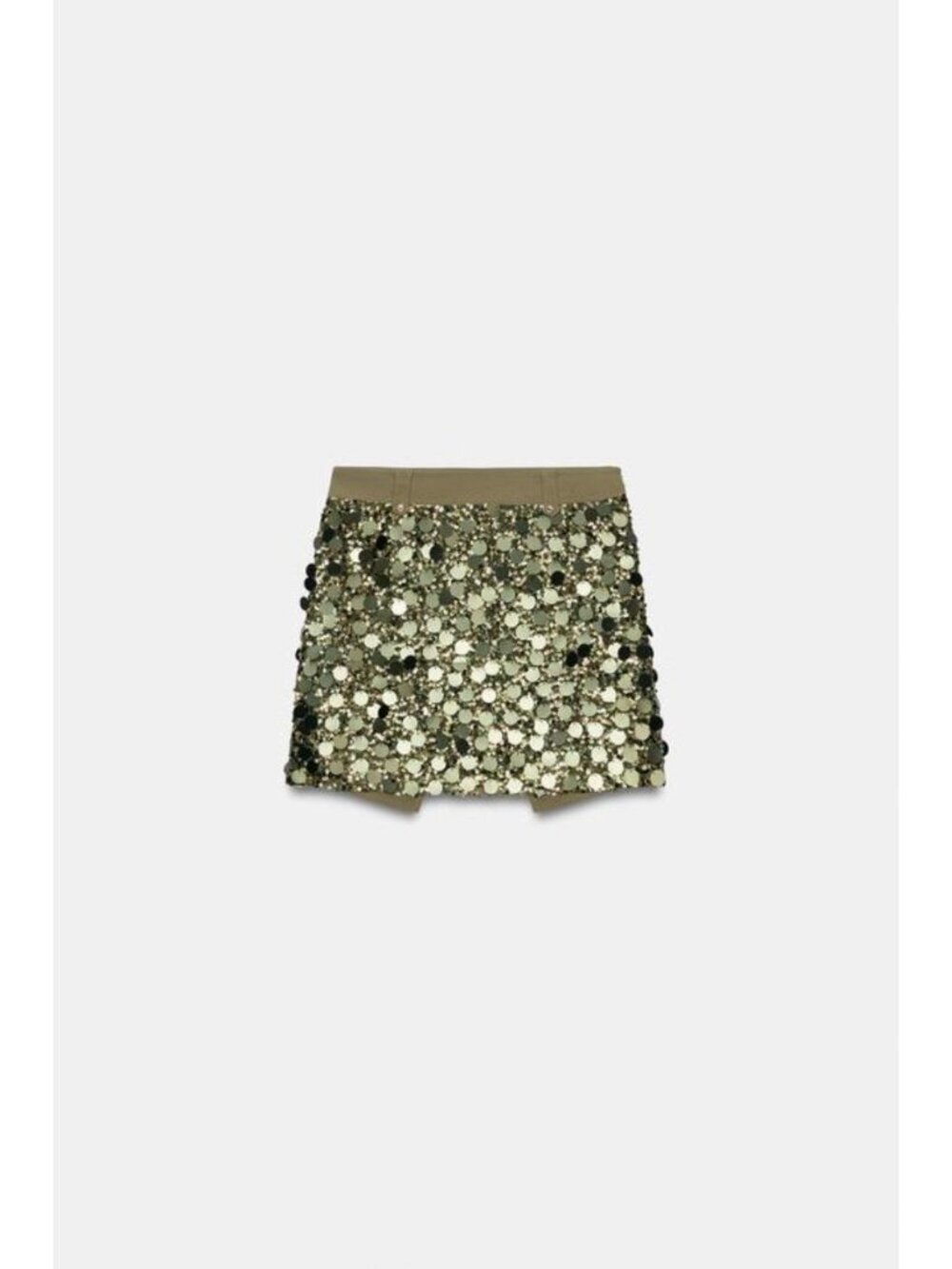 ZARA SEQUIN MINI SKIRT - Picture 5 of 7